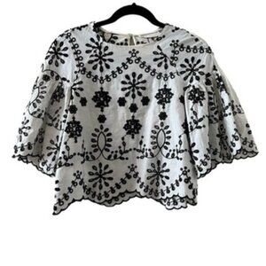 Zara Embroidered Top